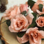 4 Pack 3" Dusty Rose Artificial Silk Rose Flower Candle Ring Wreaths - Linen Luxes
