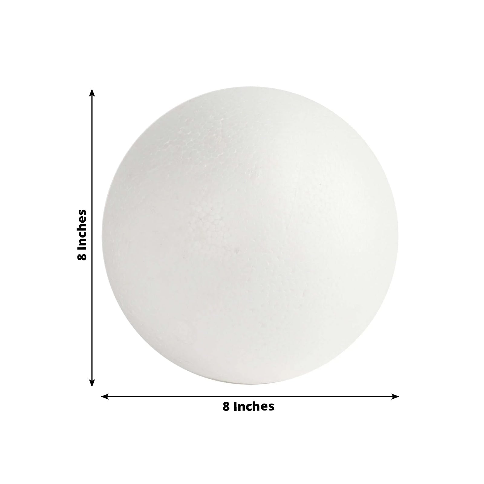 4 Pack 8â€ White StyroFoam Foam Balls For Arts, Crafts and DIY - Linen Luxes