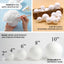 4 Pack 8â€ White StyroFoam Foam Balls For Arts, Crafts and DIY - Linen Luxes