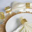 4 Pack Alluring Gold Plated Aluminum Napkin Rings - Linen Luxes