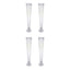 4 - Pack Glass Trumpet Vases Clear - Durable Design for Chic Event Displays 28" - Linen Luxes