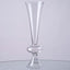 4 - Pack Glass Trumpet Vases Crystal Ball Design Clear - Stylish Reversible Floral Centerpieces 15" - Linen Luxes
