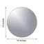 4 - Pack Hanging Wall Decor Round Glass Mirror Table Centerpiece - Decorative Reflective Display 14" - Linen Luxes