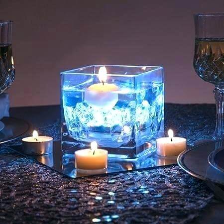 4 - Pack LED Disc Lights Flower Shaped Design Warm White - Remote Operated DIY Lighting 3" - Linen Luxes