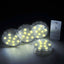4 - Pack LED Disc Lights Flower Shaped Design Warm White - Remote Operated DIY Lighting 3" - Linen Luxes