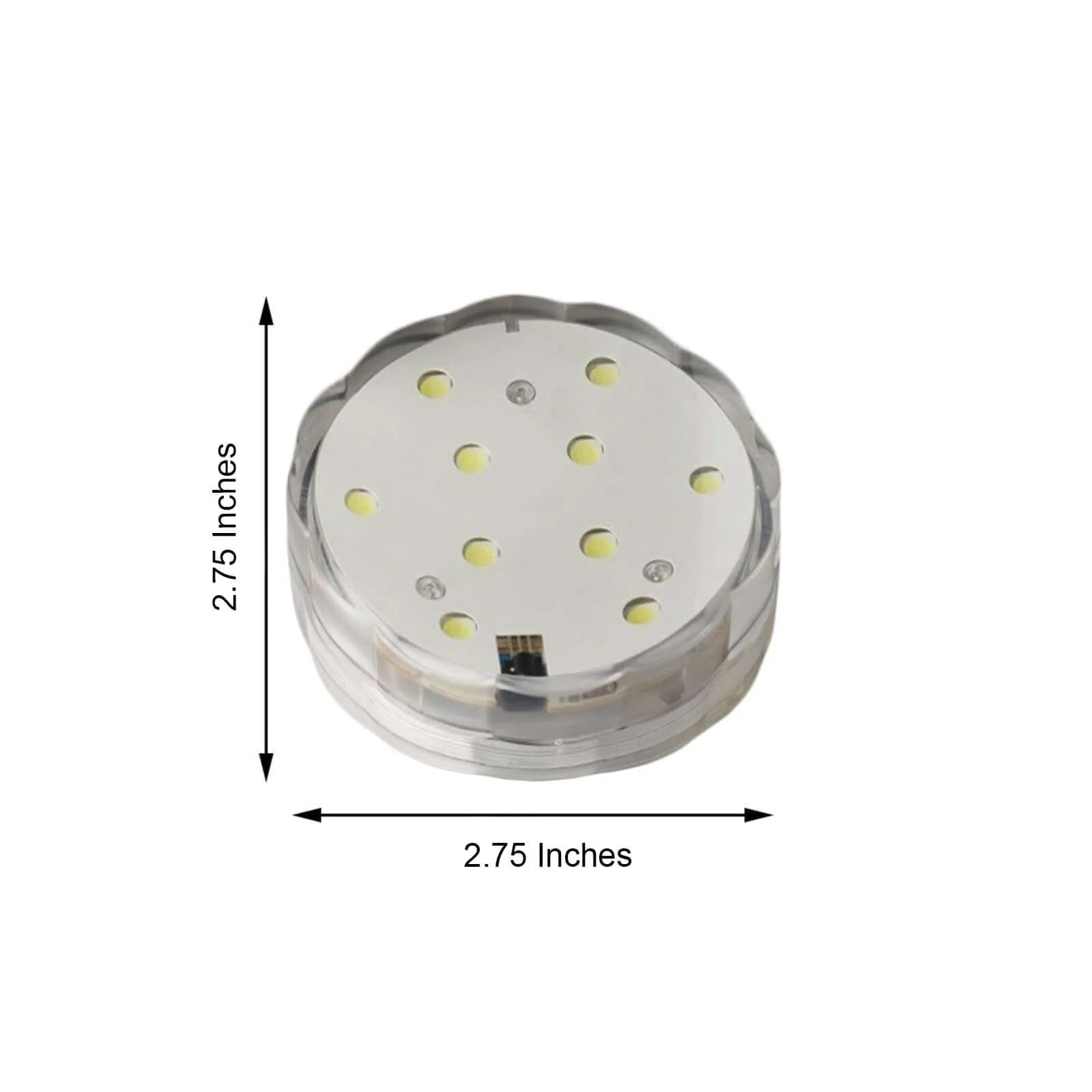 4 - Pack LED Disc Lights Flower Shaped Design Warm White - Remote Operated DIY Lighting 3" - Linen Luxes