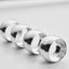 4 Pack Metallic Silver Hammered Pattern Metal Napkin Rings - Linen Luxes