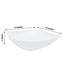 4 - Pack Plastic Serving Bowls White Square - Lightweight Medium Disposable Dishes for Events 32oz - Linen Luxes