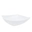 4 - Pack Plastic Serving Bowls White Square - Lightweight Medium Disposable Dishes for Events 32oz - Linen Luxes