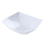 4 - Pack Plastic Serving Bowls White Square - Lightweight Medium Disposable Dishes for Events 32oz - Linen Luxes