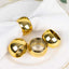 4 Pack Shiny Metallic Gold Acrylic Napkin Rings - Linen Luxes