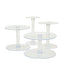 4 - Tier Acrylic XL Cake Stand Set Clear - Assorted Sizes for Buffet Party Tables - Linen Luxes