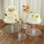 4 - Tier Acrylic XL Cake Stand Set Clear - Assorted Sizes for Buffet Party Tables - Linen Luxes