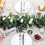 40" Artificial Eucalyptus Willow Leaf Ranunculus Flower Garland Vine - Linen Luxes