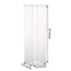 40" Floor Standing Clear Acrylic Display Box, Transparent Pedestal Riser with Interchangeable Lid and Base - Linen Luxes