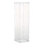 40" Floor Standing Clear Acrylic Display Box, Transparent Pedestal Riser with Interchangeable Lid and Base - Linen Luxes
