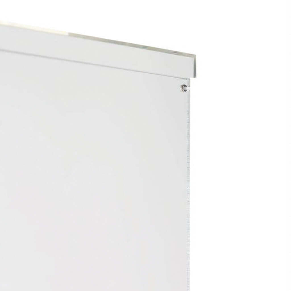 40" Floor Standing Silver Mirror Finish Acrylic Display Box, Pedestal Riser with Interchangeable Lid and Base - Linen Luxes