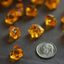 400 Pcs Acrylic Ice Bead Vase Fillers Mini Orange - Chic DIY Craft Crystals for Wedding Centerpieces & Table Styling - Linen Luxes