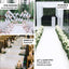 40"x100ft White PVC Aisle Runner - Linen Luxes