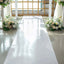 40"x100ft White PVC Aisle Runner - Linen Luxes