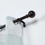 42" - 126" Adjustable Curtain Rod Set, Bronze, Round Finials - Linen Luxes