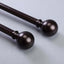 42" - 126" Adjustable Curtain Rod Set, Bronze, Round Finials - Linen Luxes