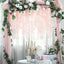 42" Silk Hanging Wisteria Flower Garland Vines in Blush, Elaborated 5 Full Strands in 1 Bush - Linen Luxes