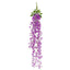 42" Silk Hanging Wisteria Flower Garland Vines in Lavender Lilac, Elaborated 5 Full Strands in 1 Bush - Linen Luxes