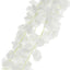 42" Silk Hanging Wisteria Flower Garland Vines in White, Elaborated 5 Full Strands in 1 Bush - Linen Luxes