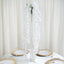 42" Silk Hanging Wisteria Flower Garland Vines in White, Elaborated 5 Full Strands in 1 Bush - Linen Luxes