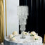 4ft Table Centerpiece in Crystal Beaded Waterfall Chandelier Style â€“ Cascading Metal Floral Stand for Weddings & Luxury Event DÃ©cor