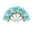 5 Bushes Baby Blue Artificial Silk Hydrangea Flower Bouquets - Linen Luxes