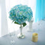 5 Bushes Baby Blue Artificial Silk Hydrangea Flower Bouquets - Linen Luxes