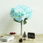 5 Bushes Baby Blue Artificial Silk Hydrangea Flower Bouquets - Linen Luxes