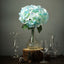 5 Bushes Baby Blue Artificial Silk Hydrangea Flower Bouquets - Linen Luxes