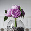 5 Flower Head Lavender Lilac Peony Bouquet Artificial Silk Peonies Spray - Linen Luxes
