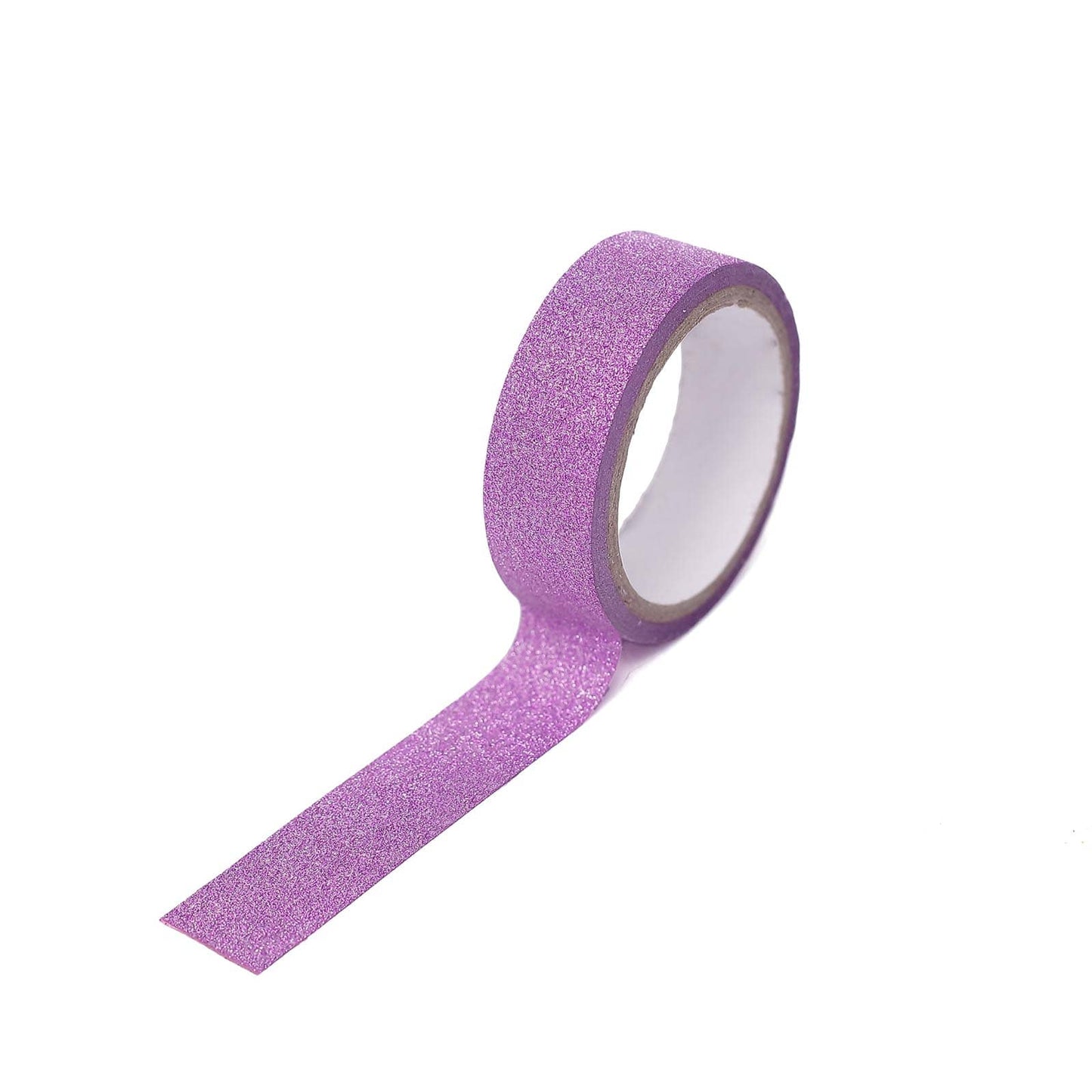 5 Pack 0.5"x5 Yards Purple Washi DIY Craft Glitter Tape - Linen Luxes
