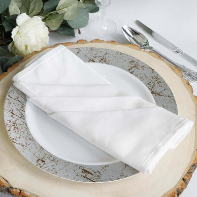 5 Pack 100% Cotton 20"x20" Napkins White - Commercial Grade Cloth Napkins for Exquisite Weddings & Events - Linen Luxes