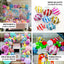 5 Pack 13" Candy Striped Swirl Print Mylar Foil Helium Air Balloons - Linen Luxes