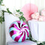5 Pack 13" Candy Striped Swirl Print Mylar Foil Helium Air Balloons - Linen Luxes