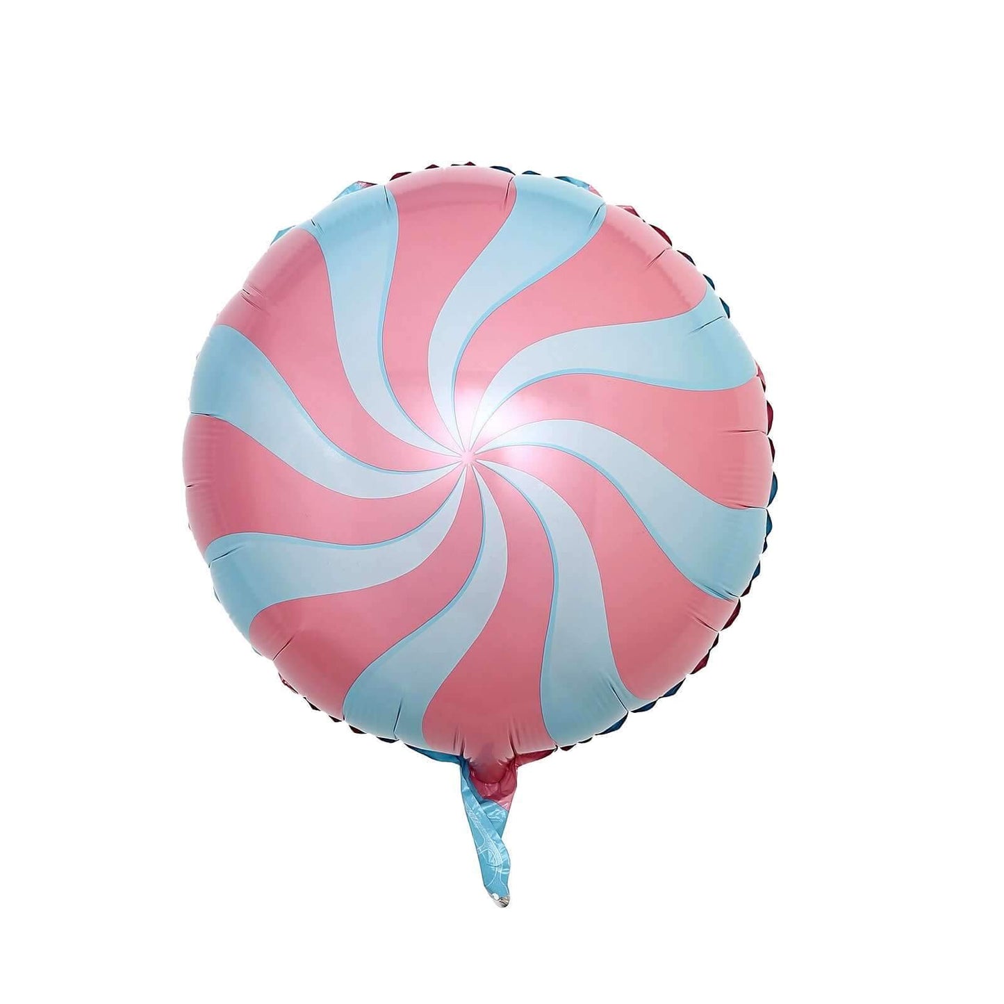 5 Pack 13" Candy Striped Swirl Print Mylar Foil Helium Air Balloons - Linen Luxes