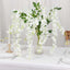 5 Pack 44" Silk Hanging Wisteria Flower Garland Vines in White, 3 Strands in 1 Bush - Linen Luxes