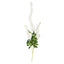 5 Pack 44" Silk Hanging Wisteria Flower Garland Vines in White, 3 Strands in 1 Bush - Linen Luxes