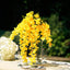 5 Pack 44" Silk Hanging Wisteria Flower Garland Vines in Yellow, 3 Strands in 1 Bush - Linen Luxes