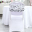 5 Pack Big Payette Sequin 13"x10" Chair Sash Bands Silver - Stylish Glittering Decor for Weddings & Gatherings - Linen Luxes