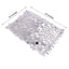 5 Pack Big Payette Sequin 13"x10" Chair Sash Bands Silver - Stylish Glittering Decor for Weddings & Gatherings - Linen Luxes