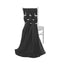 5 Pack Chiffon Chair Sashes Black - Soft & Lightweight Designer Chair Bows for Stylish DIY Chair Accents 22"x78" - Linen Luxes