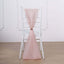 5 Pack Chiffon Chair Sashes Blush - Soft & Lightweight Designer Chair Bows 22"x78" - Linen Luxes