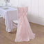 5 Pack Chiffon Chair Sashes Blush - Soft & Lightweight Designer Chair Bows 22"x78" - Linen Luxes