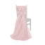 5 Pack Chiffon Chair Sashes Blush - Soft & Lightweight Designer Chair Bows 22"x78" - Linen Luxes